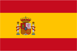 Landesflagge von Spanien.